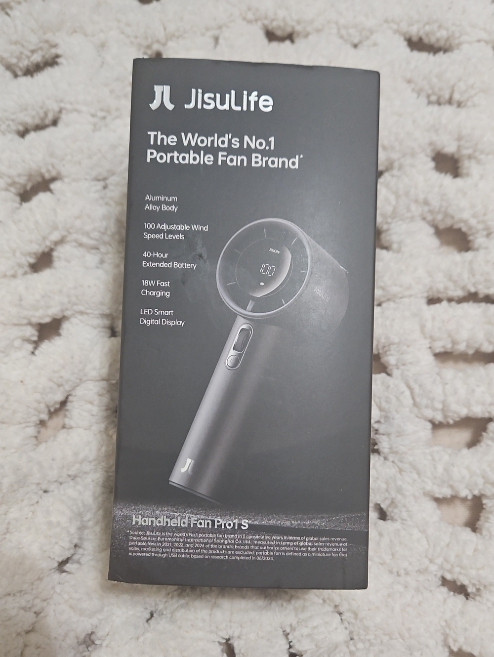 Handheld Fan Pro1S — Gray Portable Fan